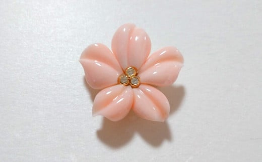 海の秘宝珊瑚:ブローチ21高知県宿毛市1320000衣類・装飾品・工芸品アクセサリー