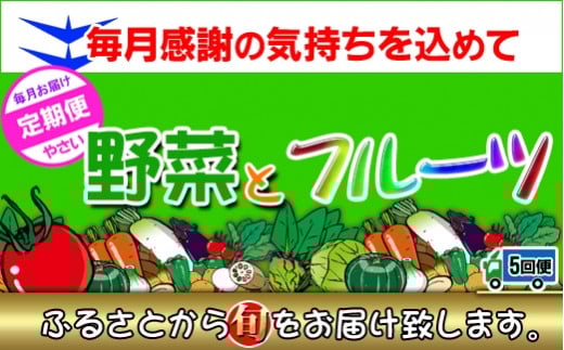 〈定期便5回〉創業100年!老舗の八百屋がチョイスした厳選やさいと旬の果物の詰め合わせ香川県坂出市60000野菜・きのこその他 野菜