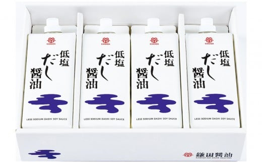 【鎌田醤油】 低塩だし醤油500ml 4本入 (ギフト用)香川県坂出市10000調味料・油醤油