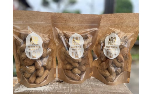 焙煎落花生 おおまさり 100g×3個  TUTITONE  大粒 農薬不使用(※現在お届けまでに最大3ヶ月程頂いております。)広島県東広島市15000野菜・きのこ豆類