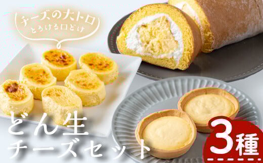 どん生チーズセット(3種) チーズ お菓子 詰め合わせ【お菓子の上野】A103-v01鹿児島県曽於市17000菓子・スイーツケーキ・カステラ