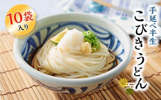 手延べ半生こびきうどん 10袋入り香川県小豆島町12000麺うどん