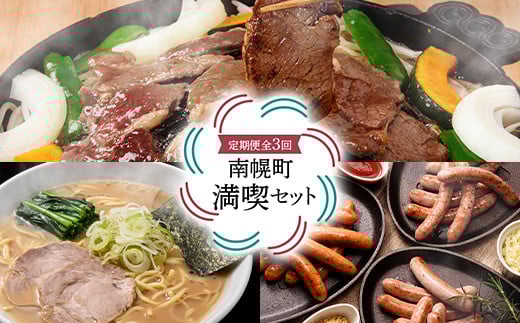 【定期便全3回】南幌町満喫セット NP1-211北海道南幌町41000肉ジビエ
