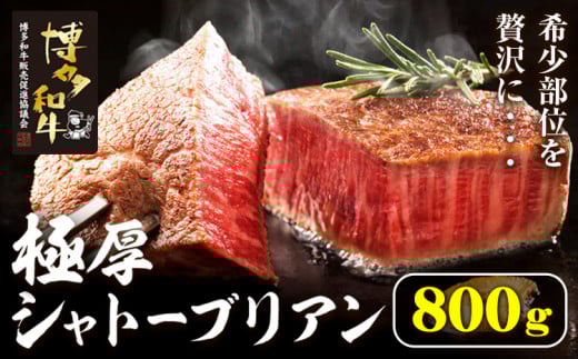 博多和牛 ヒレシャトーブリアンステーキ 800g 久田精肉店株式会社《30日以内に出荷予定(土日祝除く)》小竹町 博多和牛 牛肉 赤身 A5等級 厳選 シャトーブリアン ステーキ 国産 福岡県小竹町16