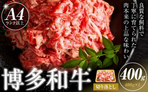 博多和牛 切り落とし 400g 株式会社木村食品《30日以内に出荷予定(土日祝除く)》小竹町 博多和牛 牛肉 牛丼 肉じゃが 肩バラ 赤身福岡県小竹町11000肉牛肉