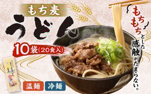 もち麦 うどん 計1.8kg(180g×10) 水俣市 もち麦工房熊本県水俣市14000麺うどん