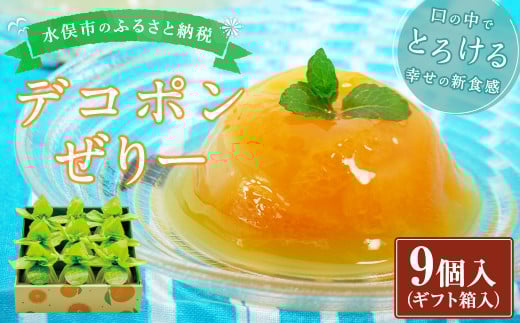 デコポンぜりー 約200g×9個入り(ギフト箱入) ゼリー デザート ギフト 贈り物熊本県水俣市20000菓子・スイーツプリン・ゼリー
