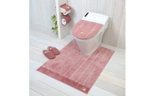 幅広ロング トイレ4点セット ピンク 【シャンフル】和歌山県海南市40000衣類・装飾品・工芸品その他 装飾品・工芸品