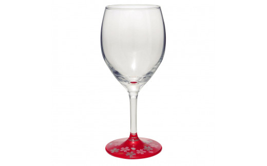 ぬりもん de Verre ワイングラス 蒔絵 桜 赤和歌山県海南市14000雑貨・日用品食器・グラス