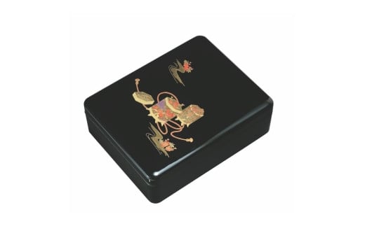 紀州漆器 新丸型文庫DX 黒 平安物語【YG340】和歌山県海南市34000衣類・装飾品・工芸品その他 装飾品・工芸品