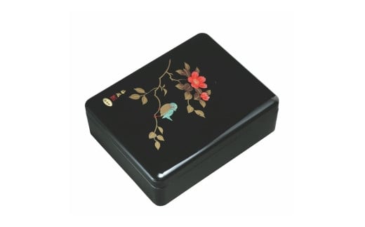 紀州漆器 新丸型文庫DX 黒 さえずり【YG341】和歌山県海南市34000衣類・装飾品・工芸品その他 装飾品・工芸品