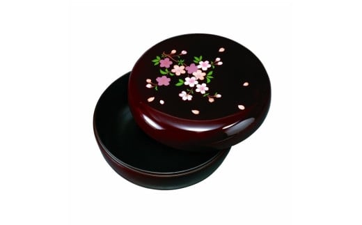 6.0寸 菓子器 溜 里桜(内梨地)【YG92】和歌山県海南市16000雑貨・日用品食器・グラス