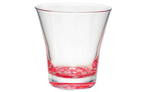 ぬりもん de Verre フリーグラス 蒔絵 桜 赤和歌山県海南市11000雑貨・日用品食器・グラス