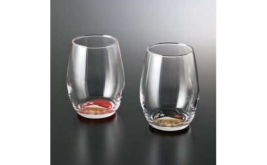 ぬりもん de Verre だるまグラス 蒔絵 富士山 ペア和歌山県海南市18000雑貨・日用品食器・グラス