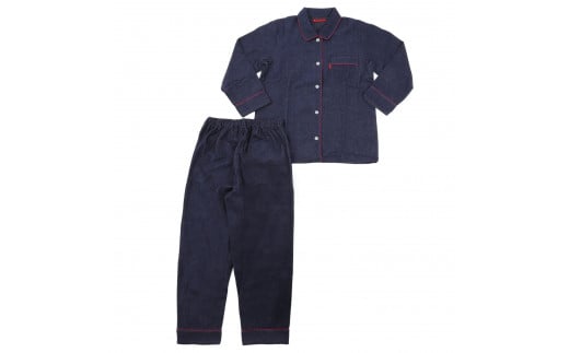 【カラー:ネイビー サイズ:M】フランネル 無地 レディス パジャマ和歌山県海南市35000衣類・装飾品・工芸品その他 装飾品・工芸品