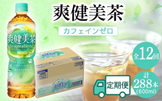 定期便 毎月 全12回 爽健美茶 600ml × 24本 1ケース 12ヶ月定期便和歌山県海南市88000お茶・飲料お茶