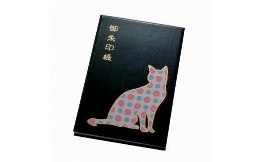漆器の御朱印帳 桐製 標準サイズ ねこ 水玉模様 ピンク/ブルー和歌山県海南市18500衣類・装飾品・工芸品その他 装飾品・工芸品