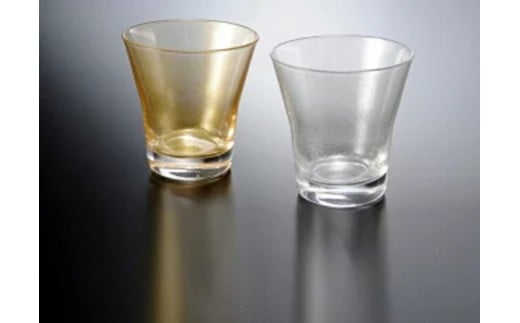 みよし漆器本舗 ペアグラス 紀州塗り ぬりもん de Verre フリーグラス 涼金・涼銀 210ml和歌山県海南市20000雑貨・日用品食器・グラス