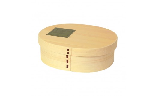 みよし漆器本舗 曲げわっぱ お弁当箱 600ml 約17.5×11.5×高さ6.5cm 小判型 一段 まげわっぱ 弁当箱 1段 グリーン 白木和歌山県海南市18000雑貨・日用品食器・グラス