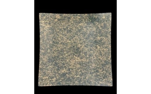 波スクエアプレート L 乱糸(マット仕上げ)草色和歌山県海南市29000衣類・装飾品・工芸品その他 装飾品・工芸品