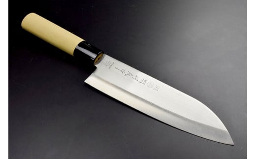 H7-167 関鍔蔵作 白木 三徳包丁岐阜県関市8000雑貨・日用品調理器具