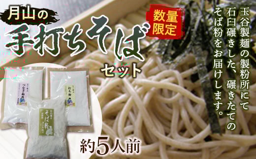 FYN9-481 ≪数量限定≫【玉谷製麺所】月山の手打ちそばセット めん 麺 麺類 山形県 西川町山形県西川町5000麺そば