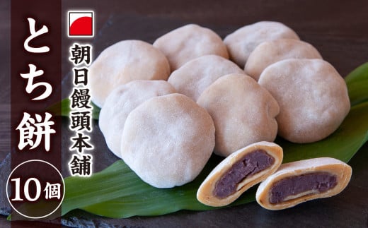 とち餅 ( あん餅 ) 10個  尾鷲  老舗菓子店  朝日饅頭本舗   栃   餅 もち とちもち  和菓子  餡もち   三重県  尾鷲市  AM-1三重県尾鷲市10000米・パン玄米・雑穀米・もち米・餅