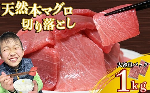 天然本マグロ 切り落とし 大容量パック 1kg ( 500g×2袋 ) 天然まぐろ 本マグロ 刺身 中トロ 赤身 まぐろ丼 家族みんなで 手巻き寿司 寿司 天然 まぐろ マグロ 簡単 時短 冷凍 魚介 海