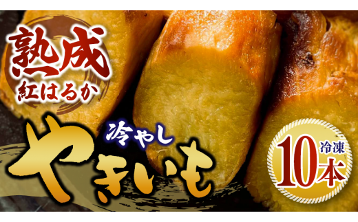 冷やし焼き芋 10本 1箱 べにはるか さつまいも 焼き芋 芋 焼いも 焼芋 サツマイモ スイーツ感覚 ねっとり 甘い 熟成 冷やし やきいも しっとり 美味しい アイスクリーム 相性抜群 ギフト 贈答