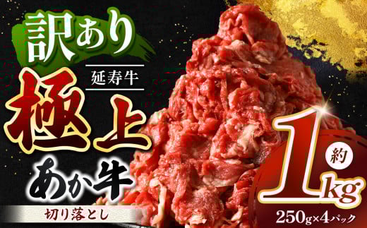 熊本県産 あか牛 「-延寿牛-」 切り落とし 約1kg | 肉 にく お肉 おにく 牛 牛肉 延寿牛 切落とし 切落し 1キロ 熊本県 玉名市熊本県玉名市17000肉牛肉