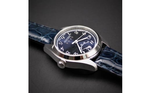 <腕時計 機械式>SPQR Ventuno pr-nc(ネイビー)【バンド】桃花色クロコダイル【腕時計 時計 ブランド SPQR スポール メンズ レディース 男女兼用 ギフト プレゼント 贈り物 ネイビー バンド ク