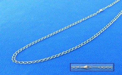 004-006 純チタンネックレス【カットチェーン】 45cm長野県岡谷市40000衣類・装飾品・工芸品アクセサリー