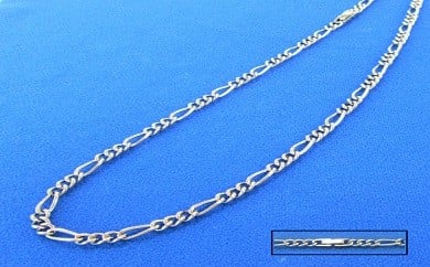 006-005 純チタンネックレス【フィガロチェーン】 55cm長野県岡谷市60000衣類・装飾品・工芸品アクセサリー