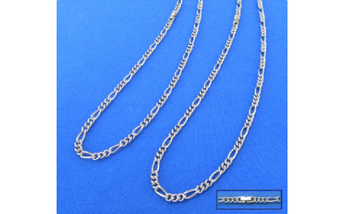 013-034 純チタンネックレス(ペア)【フィガロチェーン】 45cm,60cm長野県岡谷市130000衣類・装飾品・工芸品アクセサリー
