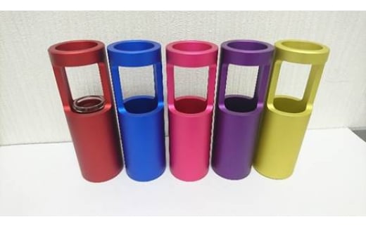 一輪挿し丸(壁掛) アルミ製<黄>大阪府河内長野市82000雑貨・日用品文房具