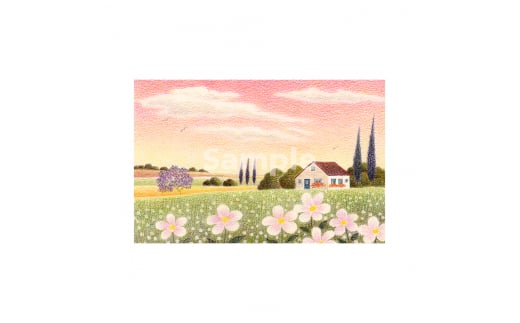 渡辺美香子 版画作品「しあわせなメロディ」大阪府河内長野市64000衣類・装飾品・工芸品その他 装飾品・工芸品
