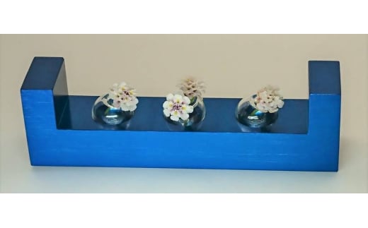 アルミ一輪挿し 凹凸 ブルー おしゃれ お花 フラワーベース 花瓶 シンプル 4色展開大阪府河内長野市25000衣類・装飾品・工芸品その他 装飾品・工芸品