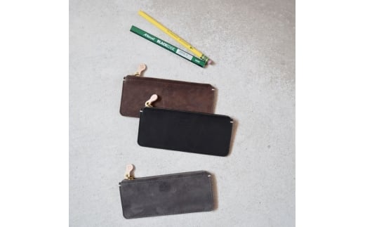 Teha’amana Square pencase Smoke テハマナ スクエアペンケース スモーク ブラウン 革 皮 雑貨 おしゃれ レザー 本革 こだわりの逸品 地域特産品 ギフト 自分用 人気 おすすめ大阪府河内長野市19000