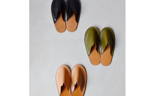 Teha’amana Slipper Basic L テハマナ スリッパ ベーシック L グリーン 革 皮 雑貨 おしゃれ レザー 本革 こだわりの逸品 地域特産品 ギフト 自分用 人気 おすすめ大阪府河内長野市30000衣類・装飾品