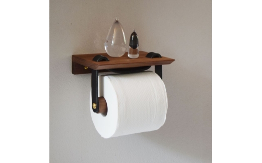 Teha’amana Toilet paper holder テハマナ トイレットペーパーホルダー ウォールナット ブラウン 革 皮 雑貨 おしゃれ レザー 本革 こだわりの逸品 地域特産品 ギフト 自分用 人気 おすすめ大阪府河