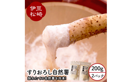 婆娑羅農産 すりおろし自然薯 2パック静岡県松崎町6000野菜・きのこ大根・ニンジン・根菜類