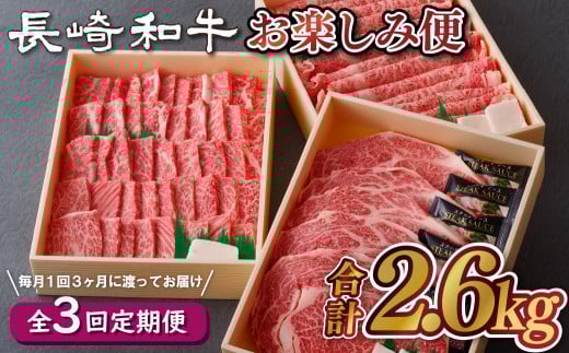 B112p 《定期便》長崎和牛お楽しみ便【希望週に3回お届け】長崎県佐世保市108500肉牛肉