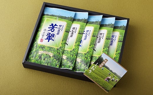 C228a 【農林水産大臣賞15回受賞の銘店!】世知原茶 「芳翠」「峰の露」 詰め合わせ 500g (100g×5P)【前田製茶】第36回天皇杯受賞銘店 蒸し製玉緑茶 茶葉 日本茶 緑茶 ギフト 贈答 来客用長崎県