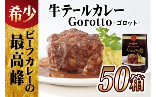 E365p 【2024北野エースカレー大賞受賞】【大容量50食分!】牛テールカレーゴロット50箱セット(各350g)【豊味館】感動のやわらかさ Gorotto 長崎 佐世保 九州 レトルトカレー ビーフカレー長崎県