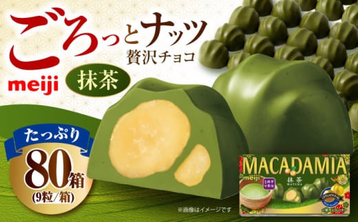 【年内発送】明治 マカダミアチョコレート抹茶 9粒×80箱 お菓子 おかし デザート チョコレート チョコ マカダミア マカダミアチョコレート ナッツ ロースト 業務用 大容量 箱 個袋 個包装