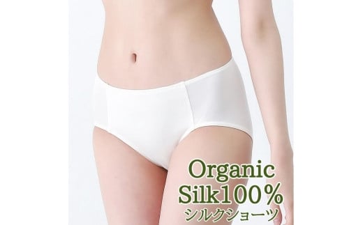 シルク ショーツ 1枚 M サイズ なめらかな オーガニックシルク シルク 100% 絹 下着 パンツ お肌に優しい 日本製 保湿 抗菌 滋賀 彦根滋賀県彦根市8000衣類・装飾品・工芸品その他 装飾品・工