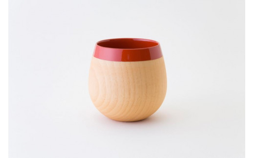 コーヒーカップ オレンジ 1個 木製 マグカップ 漆塗り 木 漆 ナツメ なつめ 天然漆 chanto (シャント) 彦根仏壇 伝統工芸品 伝統 職人 北欧風 北欧 食卓 食卓雑貨 インテリア マグ コーヒー カッ