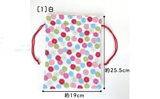 【白】御朱印帳袋(巾着)滋賀県彦根市10000衣類・装飾品・工芸品鞄・バッグ