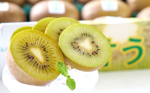 福岡県産 キウイ 甘うぃ 約1.5kg (12〜17玉) キウイフルーツ きうい フルーツ 果物 くだもの 常温 福岡県 久山町 【2025年11月下旬まで順次発送予定】福岡県久山町10000果物・フルーツその他