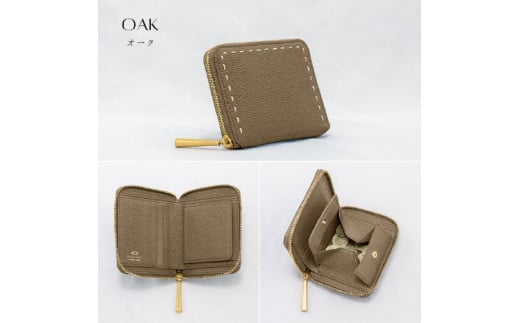 BONNY(ボニー)/本革ラウンドファスナー二つ折り財布 OAK(オーク)大阪府東大阪市143000衣類・装飾品・工芸品財布